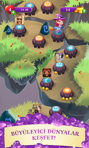 Bubble Witch 3 Saga Oyun İnceleme Ve Tanıtım Ekran Görüntüsü