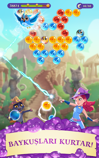 Bubble Witch 3 Saga Oyun İnceleme Ve Tanıtım Ekran Görüntüsü