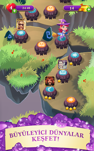 Bubble Witch 3 Saga Oyun İnceleme Ve Tanıtım Ekran Görüntüsü